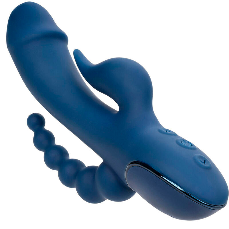 CALEXOTICS - VIBRATORE TRIPLO ORGASMO BLU - CALEXOTICS | Lingerie Harness Boutique