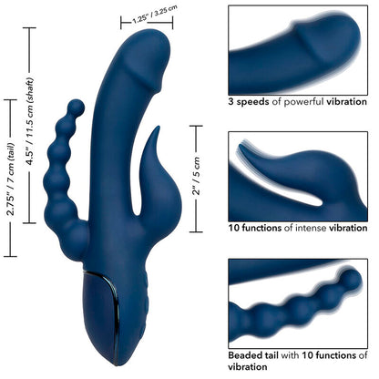 CALEXOTICS - BLUE TRIPLE ORGASM VIBRATOR