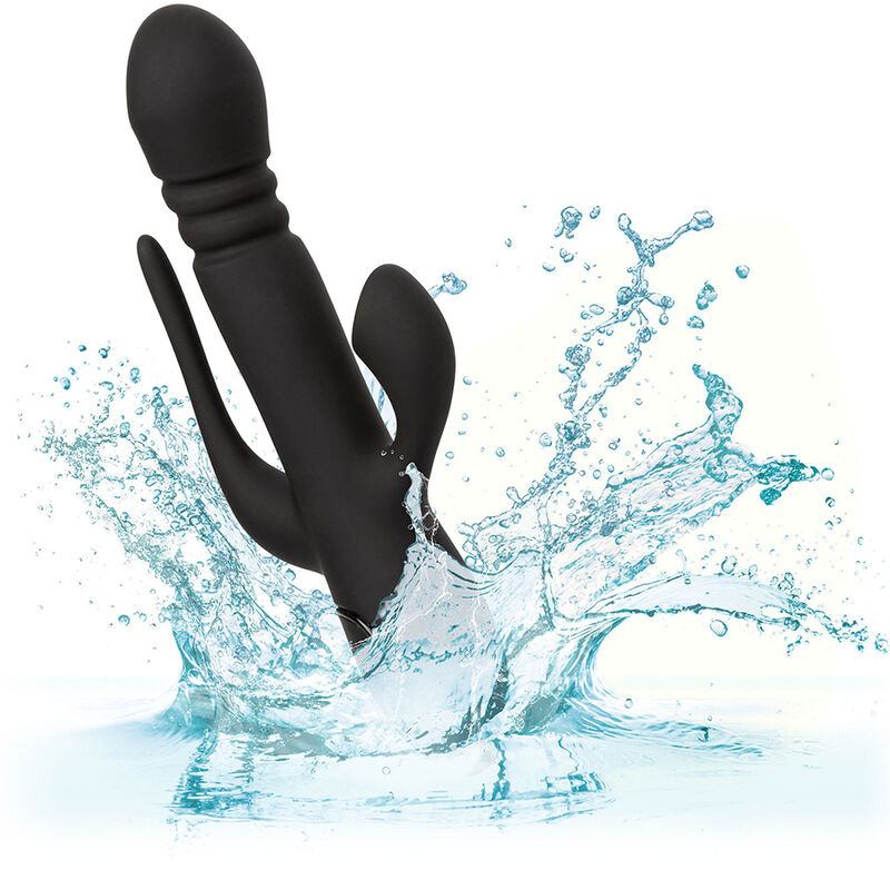 CALEXOTICS - VIBRATORE TRIPLE EUPHORIA NERO - CALEXOTICS | Lingerie Harness Boutique