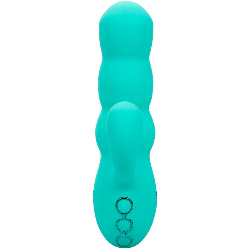 CALEXOTICS - VIBRATORE DEL MAR DIVA RABBIR AQUA GREEN DI CALIFORNIA DREAMING - CALEXOTICS | Lingerie Harness Boutique