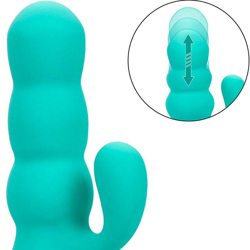 CALEXOTICS - VIBRATORE DEL MAR DIVA RABBIR AQUA GREEN DI CALIFORNIA DREAMING - CALEXOTICS | Lingerie Harness Boutique