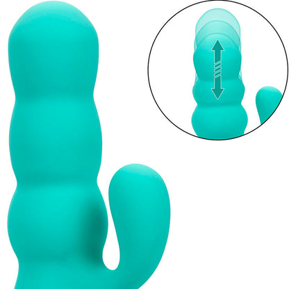 CALEXOTICS - VIBRATORE DEL MAR DIVA RABBIR AQUA GREEN DI CALIFORNIA DREAMING - CALEXOTICS | Lingerie Harness Boutique