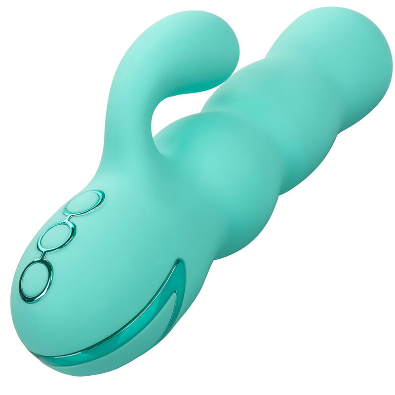 CALEXOTICS - CALIFORNIA DREAMING DEL MAR DIVA RABBIR AQUA GREEN VIBRATOR