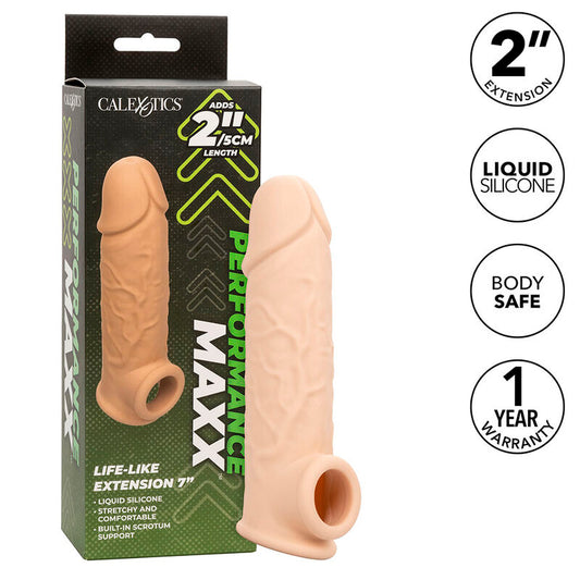 CALEXOTICS - PERFORMANCE MAXX LIFE-LIKE EXTENSION 7 PELLE CHIARA - CALEXOTICS | Lingerie Harness Boutique