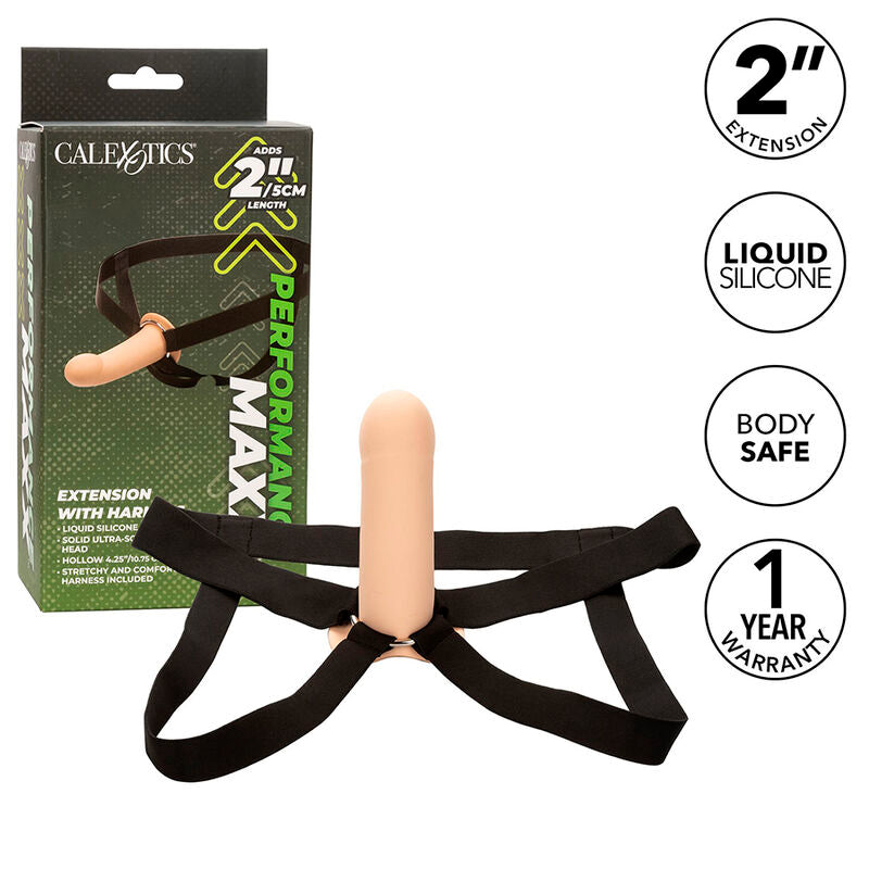 CALEXOTICS - ESTENSIONE MAXX PERFORMANCE CON PELLE LEGGERA - CALEXOTICS | Lingerie Harness Boutique