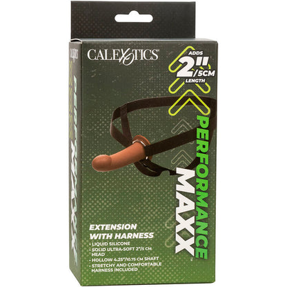CALEXOTICS - ESTENSIONE MAXX PERFORMANCE CON PELLE MARRONE - CALEXOTICS | Lingerie Harness Boutique