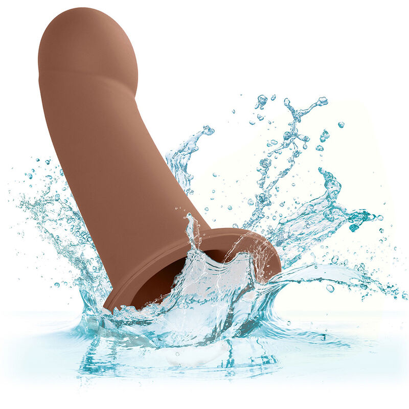 CALEXOTICS - ESTENSIONE MAXX PERFORMANCE CON PELLE MARRONE - CALEXOTICS | Lingerie Harness Boutique