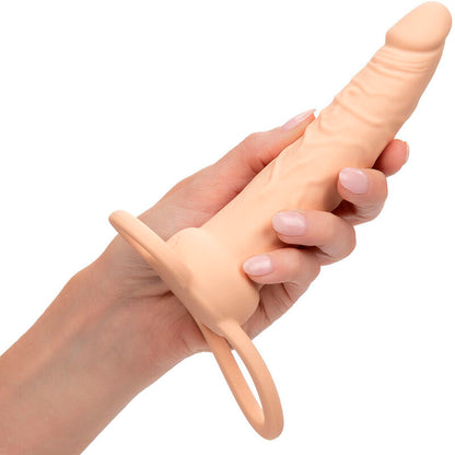 CALEXOTICS - PERFORMANCE MAXX RICARICABILE DOPPIO PENETRATORE PELLE LEGGERA - CALEXOTICS | Lingerie Harness Boutique