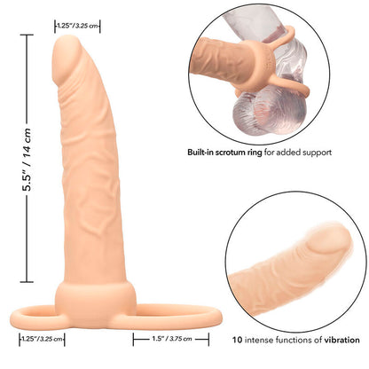 CALEXOTICS - PERFORMANCE MAXX RECHARGEABLE DOUBLE PENETRATOR LIGHT SKIN