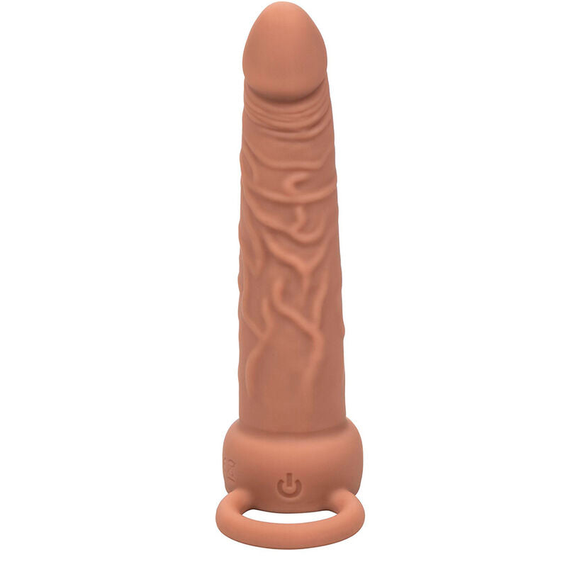 CALEXOTICS - PERFORMANCE MAXX RICARICABILE DOPPIO PENETRATORE MARRONE PELLE - CALEXOTICS | Lingerie Harness Boutique