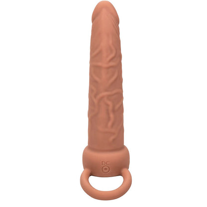 CALEXOTICS - PERFORMANCE MAXX RICARICABILE DOPPIO PENETRATORE MARRONE PELLE - CALEXOTICS | Lingerie Harness Boutique