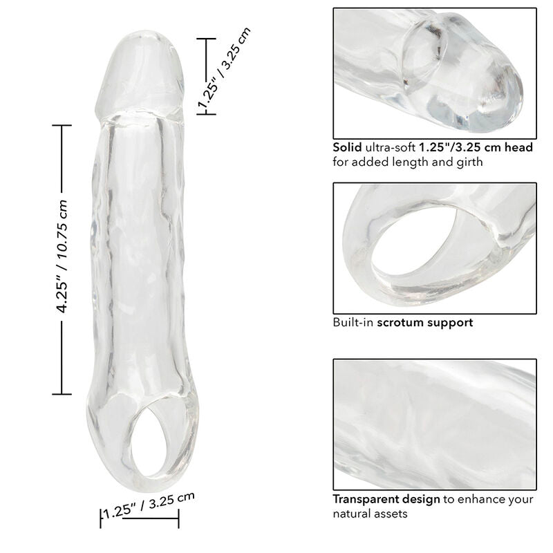 CALEXOTICS - PERFORMANCE MAXX CLEAR EXTENSION 5,5 TRASPARENTE - CALEXOTICS | Lingerie Harness Boutique