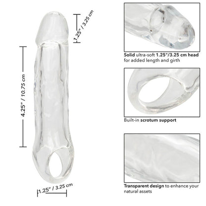 CALEXOTICS - PERFORMANCE MAXX CLEAR EXTENSION 5,5 TRASPARENTE - CALEXOTICS | Lingerie Harness Boutique