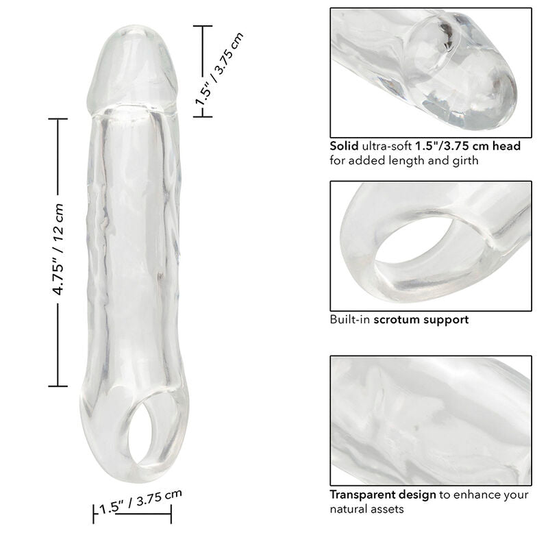 CALEXOTICS - PERFORMANCE MAXX CLEAR EXTENSION 6,5 TRASPARENTE - CALEXOTICS | Lingerie Harness Boutique