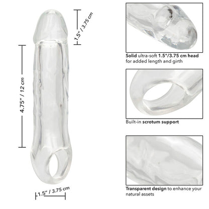 CALEXOTICS - PERFORMANCE MAXX CLEAR EXTENSION 6,5 TRASPARENTE - CALEXOTICS | Lingerie Harness Boutique