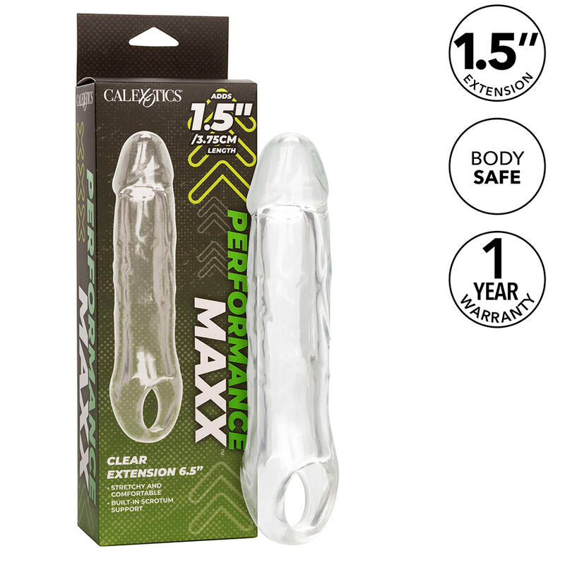 CALEXOTICS - PERFORMANCE MAXX CLEAR EXTENSION 6,5 TRASPARENTE - CALEXOTICS | Lingerie Harness Boutique