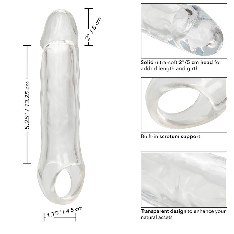 CALEXOTICS - PERFORMANCE MAXX CLEAR EXTENSION 7,5 TRASPARENTE - CALEXOTICS | Lingerie Harness Boutique