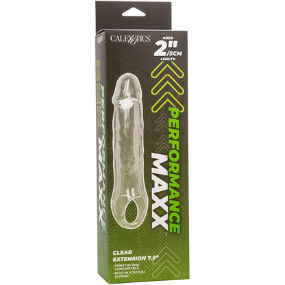 CALEXOTICS - PERFORMANCE MAXX CLEAR EXTENSION 7,5 TRASPARENTE - CALEXOTICS | Lingerie Harness Boutique