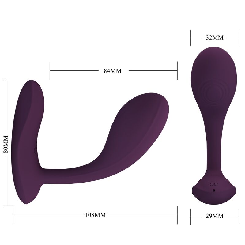 PRETTY LOVE - BAIRD G-SPOT 12 VIBRAZIONI RICARICABILE APP LILA - PRETTY LOVE FLIRTATION | Lingerie Harness Boutique