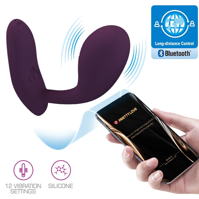 PRETTY LOVE - BAIRD G-SPOT 12 VIBRATIONS RECHARGEABLE APP LILA