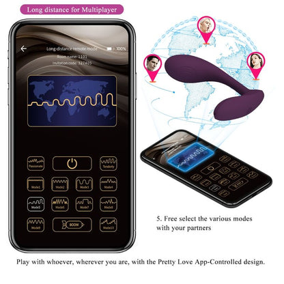 PRETTY LOVE - BAIRD G-SPOT 12 VIBRATIONS RECHARGEABLE APP LILA