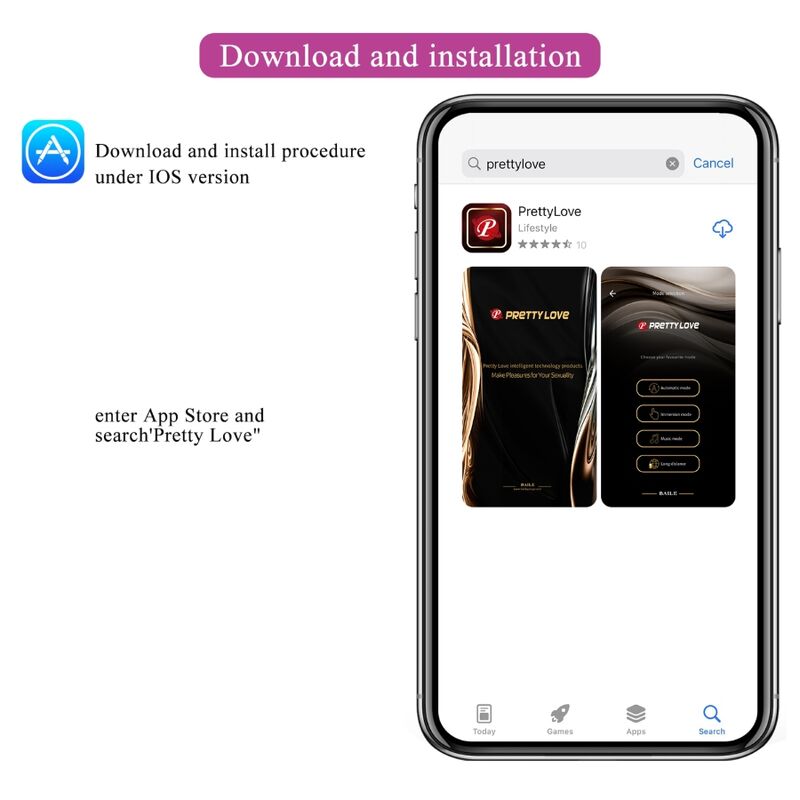 PRETTY LOVE - FISHERMAN UOVO VIBRANTE LILA CONTROLLATO DA APP - PRETTY LOVE SMART | Lingerie Harness Boutique