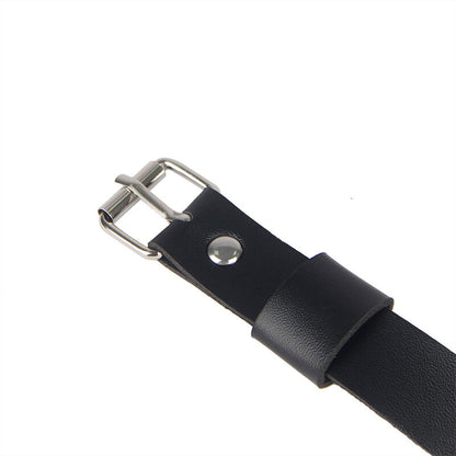 SUBBLIME - CATENA IN PELLE PER GAMBE NERA TAGLIA UNICA - SUBBLIME FETISH | Lingerie Harness Boutique