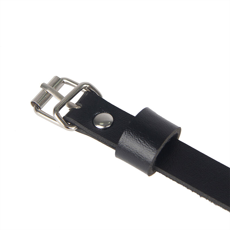 SUBBLIME - PETTORINA IN VITA E GAMBE IN PELLE NERA TAGLIA UNICA - SUBBLIME FETISH | Lingerie Harness Boutique