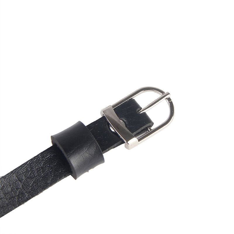 SUBBLIME - PETTORALE CATENE IN PELLE NERA TAGLIA UNICA - SUBBLIME FETISH | Lingerie Harness Boutique