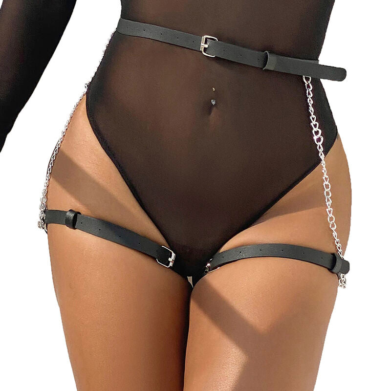 SUBBLIME - CINTURA IN PELLE NERA TAGLIA UNICA - SUBBLIME FETISH | Lingerie Harness Boutique
