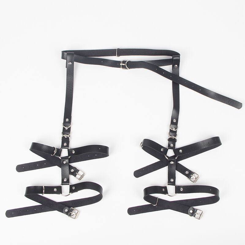 SUBBLIME - IMBRAGATURA CON ANELLI TAGLIA UNICA - SUBBLIME FETISH | Lingerie Harness Boutique