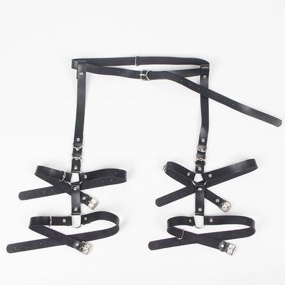 SUBBLIME - IMBRAGATURA CON ANELLI TAGLIA UNICA - SUBBLIME FETISH | Lingerie Harness Boutique