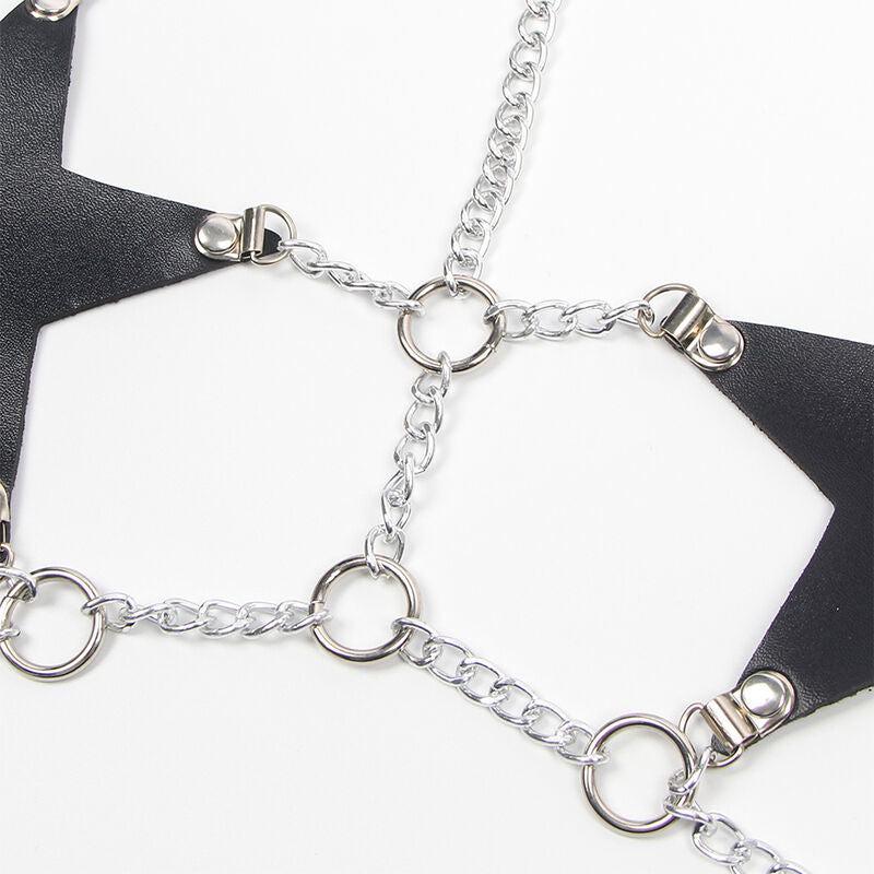 SUBBLIME - IMBRACATURA COMPLETA CON CATENA A STELLA ??DETTAGLIO TAGLIA UNICA - SUBBLIME FETISH | Lingerie Harness Boutique