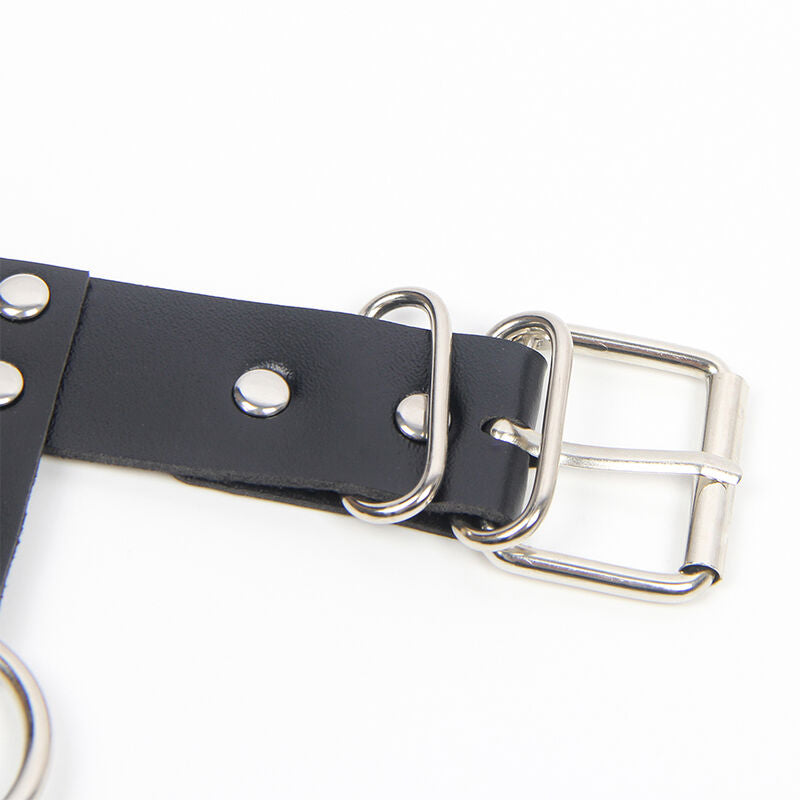 SUBBLIME - IMBRAGATURA REGGISENO E COLLANA CON CATENE TAGLIA UNICA - SUBBLIME FETISH | Lingerie Harness Boutique