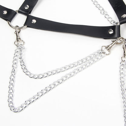 SUBBLIME - REGGISENO IMBRACATURA CON CATENA DETTAGLIO TAGLIA UNICA - SUBBLIME FETISH | Lingerie Harness Boutique