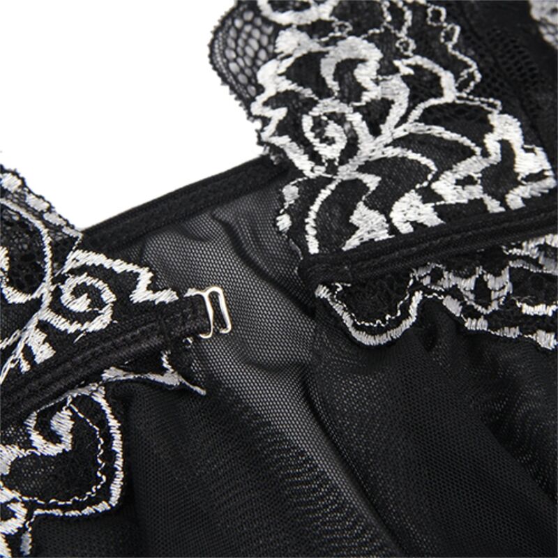 SUBBLIME - BABYDOLL IN TESSUTO TULLE PIZZO SUL PETTO L/XL - SUBBLIME BABYDOLLS | Lingerie Harness Boutique