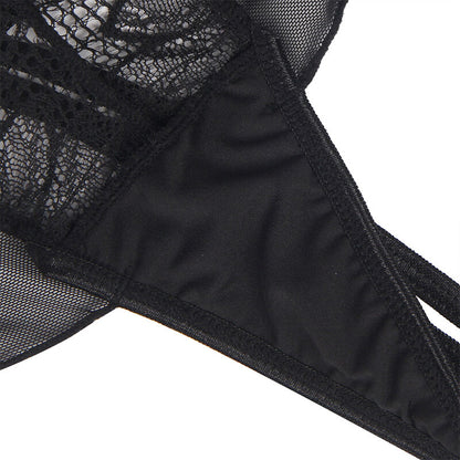 SUBBLIME - TEDDY HALTER COLLO SCHIENA NUDA PIZZO NERO L/XL - SUBBLIME BODIES | Lingerie Harness Boutique