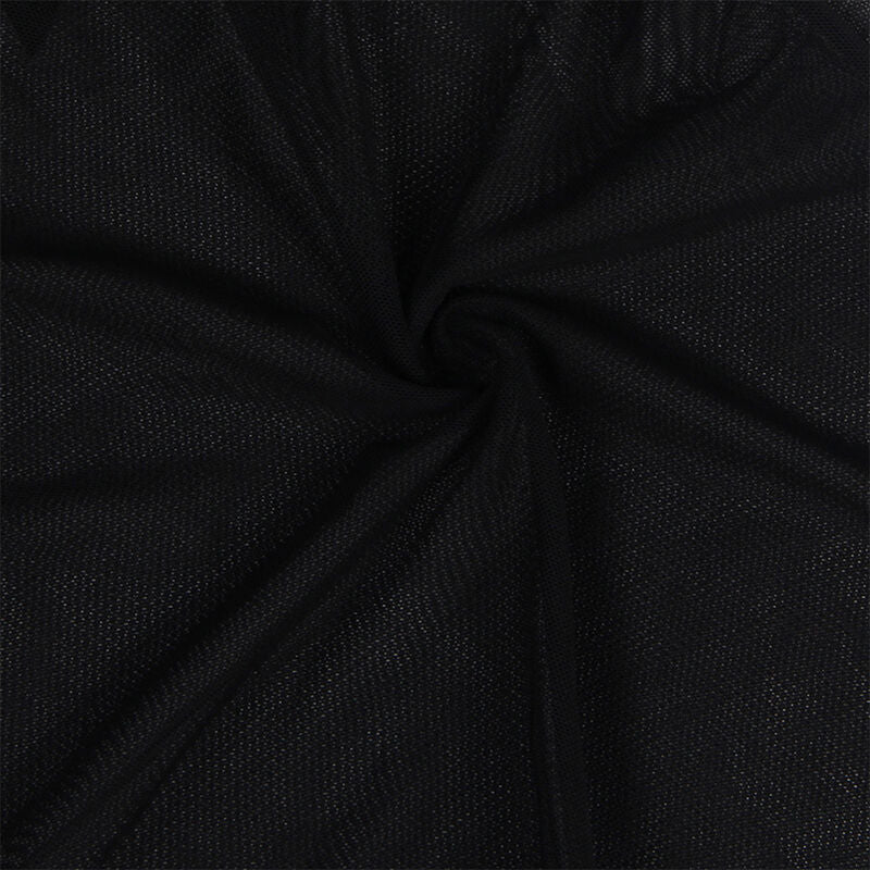 SUBBLIME - BABYDOLL TULLE CON DETTAGLI PIZZO E FIORI NERO L/XL - SUBBLIME BABYDOLLS | Lingerie Harness Boutique