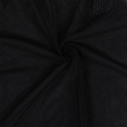 SUBBLIME - BABYDOLL TULLE CON DETTAGLI PIZZO E FIORI NERO L/XL - SUBBLIME BABYDOLLS | Lingerie Harness Boutique