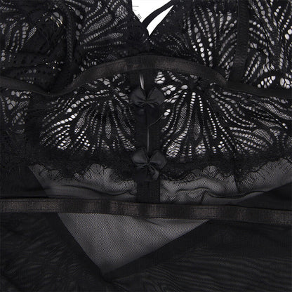 SUBBLIME - BABYDOLL CON SPALLINE REGOLABILI IN PIZZO NERO L/XL - SUBBLIME BABYDOLLS | Lingerie Harness Boutique