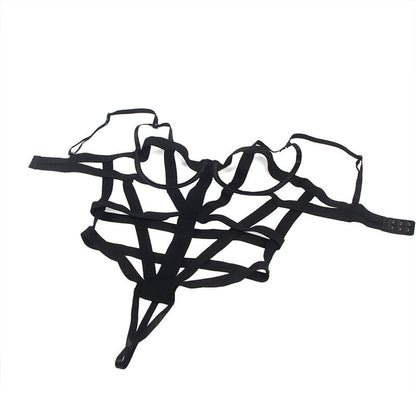 SUBBLIME - CORPO SEXY CON RITAGLI NERO L/XL - SUBBLIME BODIES | Lingerie Harness Boutique