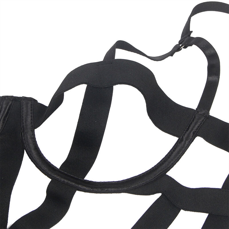 SUBBLIME - CORPO SEXY CON RITAGLI NERO L/XL - SUBBLIME BODIES | Lingerie Harness Boutique