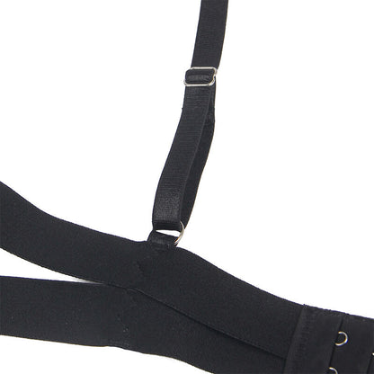 SUBBLIME - CORPO SEXY CON RITAGLI NERO L/XL - SUBBLIME BODIES | Lingerie Harness Boutique