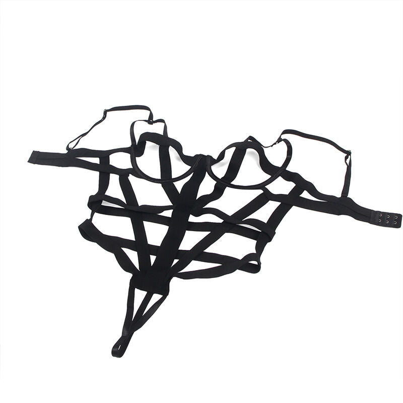 SUBBLIME - CORPO SEXY CON RITAGLI NERO L/XL - SUBBLIME BODIES | Lingerie Harness Boutique