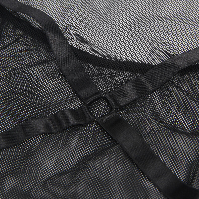 SUBLLIME - ABITO TRASPARENTE CON SCOLLO ALLACQUA NERO L/XL - SUBBLIME DRESSES | Lingerie Harness Boutique