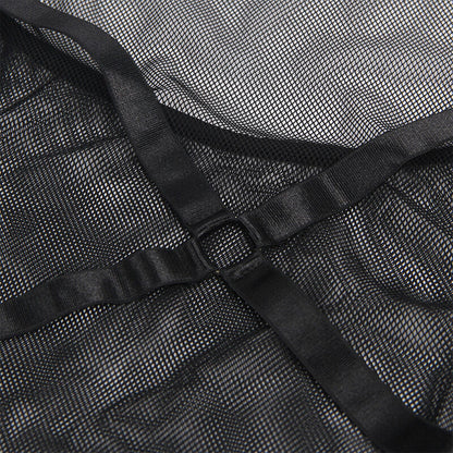 SUBLLIME - ABITO TRASPARENTE CON SCOLLO ALLACQUA NERO L/XL - SUBBLIME DRESSES | Lingerie Harness Boutique