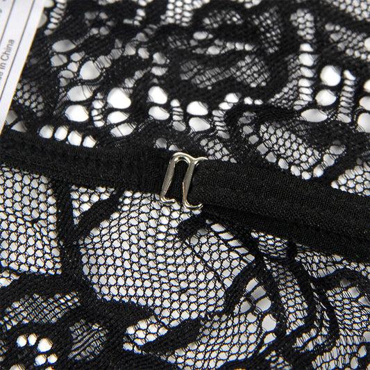 SUBBLIME - COSTUME POLIZIA CORPO IN PIZZO NERO L/XL - SUBBLIME COSTUMES | Lingerie Harness Boutique