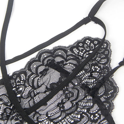 SUBBLIME - COSTUME POLIZIA CORPO IN PIZZO NERO L/XL - SUBBLIME COSTUMES | Lingerie Harness Boutique