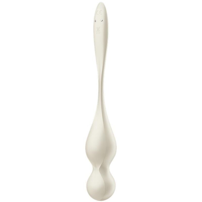 SATISFYER - LOVE BIRDS SFERE KEGEL VIBRANTI BIANCHE - SATISFYER BALLS | Lingerie Harness Boutique