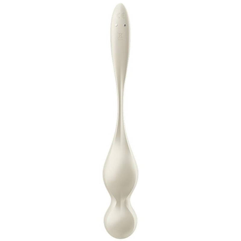 SATISFYER - LOVE BIRDS SFERE KEGEL VIBRANTI BIANCHE - SATISFYER BALLS | Lingerie Harness Boutique